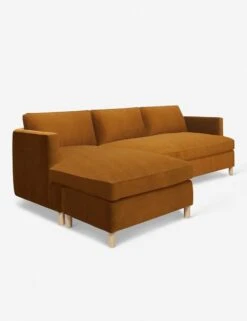 Belmont Sectional Sofa By Ginny Macdonald -Lulu and Georgia Store belmont sectional velvet cognac 3 laf 1 c364d391 6b59 436b 89c8 a2b74782b07a