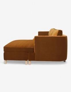 Belmont Sectional Sofa By Ginny Macdonald -Lulu and Georgia Store belmont sectional velvet cognac 5 rtf a239f3da 157e 44dd ae90 5655ed0c03c7