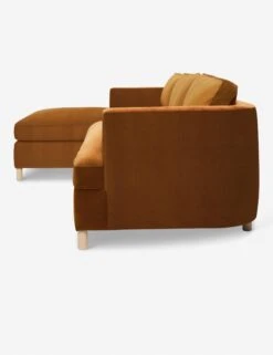 Belmont Sectional Sofa By Ginny Macdonald -Lulu and Georgia Store belmont sectional velvet cognac 6 laf 0ee9df8b 7eda 409a 933c 01c753ec5d52