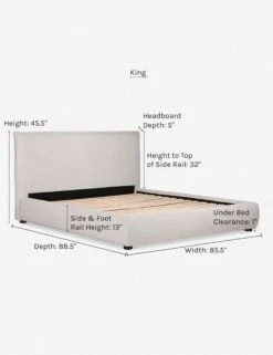Cambria Platform Bed -Lulu and Georgia Store cambria king dims
