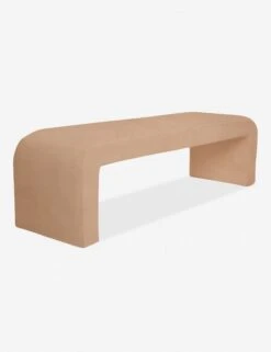 Tate Bench -Lulu and Georgia Store curved bench buff como 2