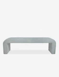 Tate Bench -Lulu and Georgia Store curved bench dove como 1