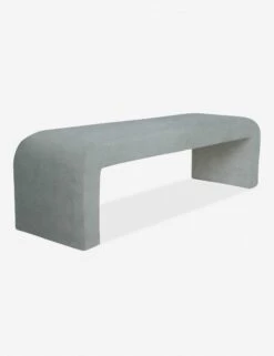 Tate Bench -Lulu and Georgia Store curved bench dove como 2
