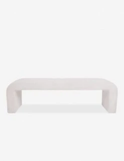 Tate Bench -Lulu and Georgia Store curved bench opt. white leibco 1