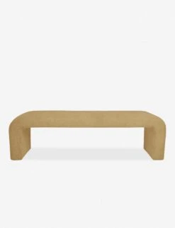 Tate Bench -Lulu and Georgia Store curved bench wheat lebico 1