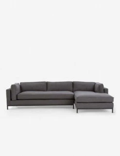 Fritzie Sectional Sofa -Lulu and Georgia Store fritzie right facing sectional charcoal 1