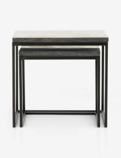 Ginette Nesting Side Tables -Lulu and Georgia Store ginette nesting end tables gray 1564991625 1