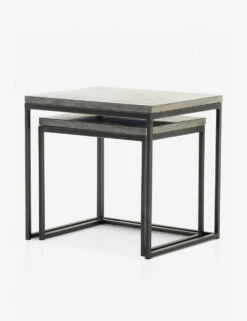 Ginette Nesting Side Tables -Lulu and Georgia Store ginette nesting end tables gray 2 1564991625 1