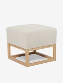 Grasmere Ottoman By Ginny Macdonald -Lulu and Georgia Store grasmere ottoman linen natural 3