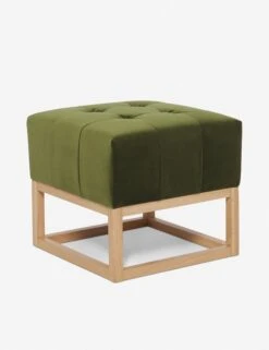 Grasmere Ottoman By Ginny Macdonald -Lulu and Georgia Store grasmere ottoman velvet jade 3