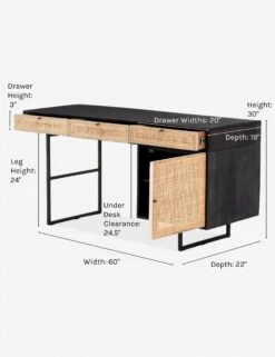 Hannah Desk 28 Hannah Desk -Lulu and Georgia Store hannah desk black