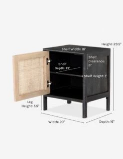 Hannah Nightstand 29 Hannah Nightstand -Lulu and Georgia Store hannah left nightstand black 3352f779 a7c7 491d bfd5 c92777481839