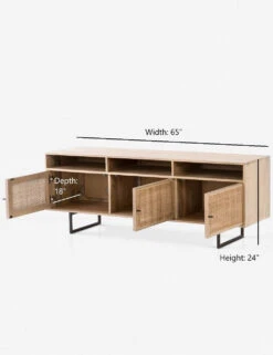 Hannah Media Console -Lulu and Georgia Store hannah media console natural 1 1564991625 1