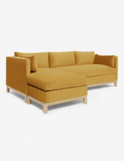Hollingworth Sectional Sofa By Ginny Macdonald -Lulu and Georgia Store hollingsworth sectional velvet golden rod 2 rtf 1