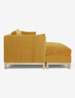 Hollingworth Sectional Sofa By Ginny Macdonald -Lulu and Georgia Store hollingsworth sectional velvet golden rod 3 rtf 1