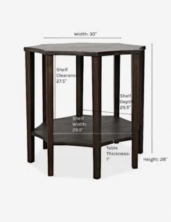 Ivone Side Table -Lulu and Georgia Store ivone ebony walnut 35885c12 dbc5 4da2 a476 62bae43aad39