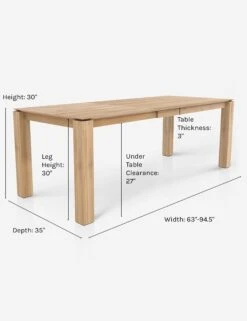 Kaiza Extendable Dining Table -Lulu and Georgia Store kaiza extendable dining table 2