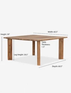 Kismet Square Dining Table -Lulu and Georgia Store kismet square dining table