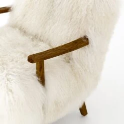 Kora Accent Chair -Lulu and Georgia Store kora armchair mongolia cream fur 8