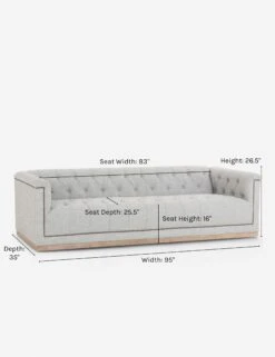 Leandra Sofa -Lulu and Georgia Store leandra sofa grayback