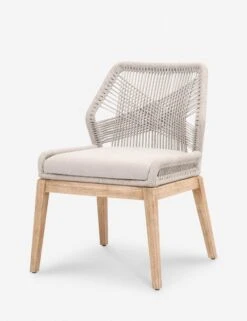 London Indoor / Outdoor Dining Chair -Lulu and Georgia Store loom dining chair taupe fixed 1 02