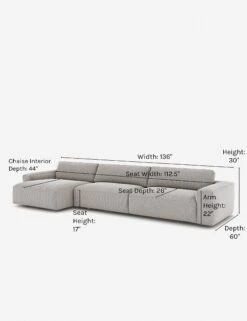 Mackenzie Sectional Sofa -Lulu and Georgia Store mackenzie left facing ash c0d73b38 329f 4ade b049 108835187e3b