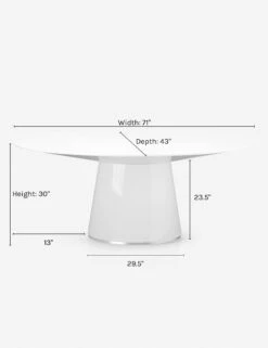 Magar Oval Dining Table -Lulu and Georgia Store magar 1