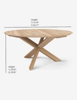 Marteena Round Dining Table -Lulu and Georgia Store marteena round dining table oak 1564991625 1 1