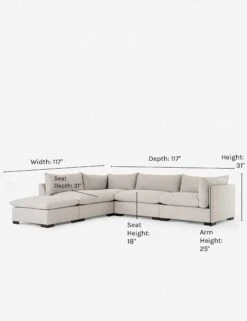 Mitzi Modular Sectional Sofa 5 Mitzi Modular Sectional Sofa -Lulu and Georgia Store mitzi sectional light linen 1 1564991625 1 2 1