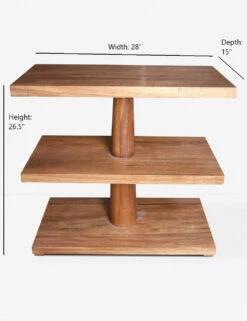 Oline Side Table -Lulu and Georgia Store oline side table dark walnut 1