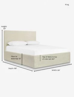 Paxton Slipcover Bed -Lulu and Georgia Store paxton slipcover bed natural l0457361 king