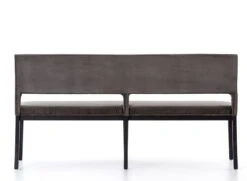 Pollie Dining Bench -Lulu and Georgia Store pollie dining bench washed grey velvet 1