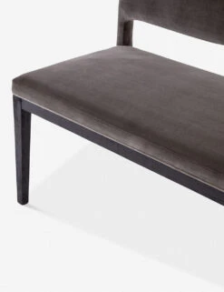 Pollie Dining Bench -Lulu and Georgia Store pollie dining bench washed grey velvet 4 1