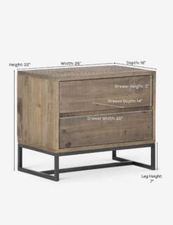 Rezi Nightstand -Lulu and Georgia Store rezi nightstand fixed 2 1