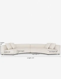 Saban 2-Piece Curved Sectional Sofa -Lulu and Georgia Store saban 2 piece crescent sectional sofa ivory 1564991625 861fbeaa a28e 4a6a aa18 d725e66fa11e