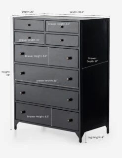 Verruca Tall Dresser -Lulu and Georgia Store verruca tall dresser